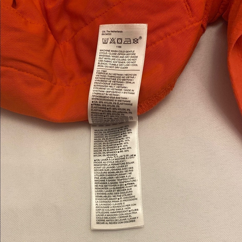Athleta Trekkie North Jogger Mountain Neon Orange Zip Pocket Size 6 - Picture 13 of 14